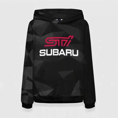 Толстовка Subaru STI, Субару Женская 3D-0