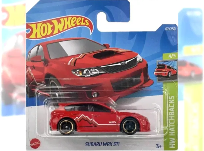 SUBARU WRX STI, red