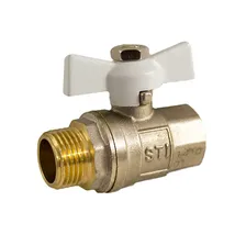 Кран шаровой 1/2" В/Н STI бабочка