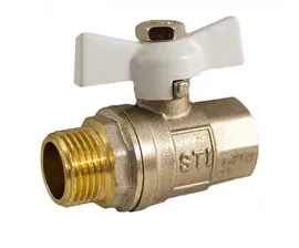 Кран шаровой STI 1/2" бабочка полнопроходной